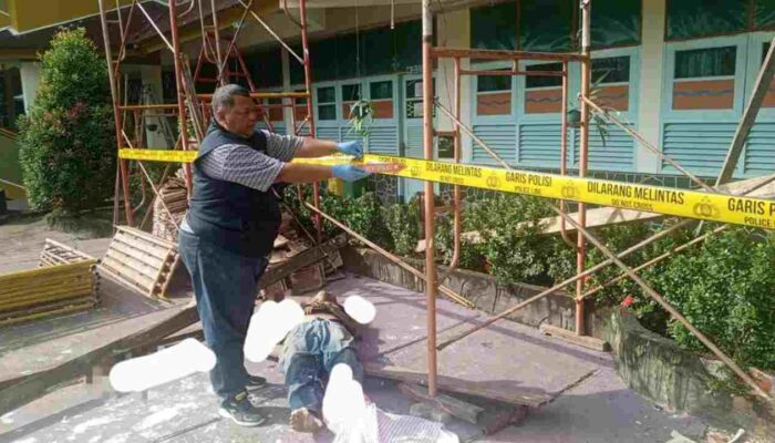 Kecelakaan Kerja Tragis di SD Xaverius 1 Palembang, Pekerja Bangunan Tewas Usai Terjatuh dari Ketinggian