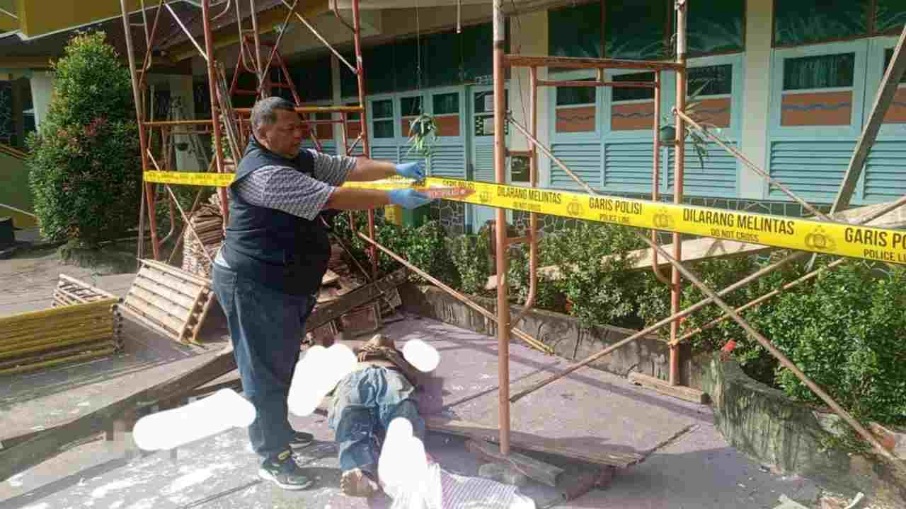 Kecelakaan Kerja Tragis di SD Xaverius 1 Palembang, Pekerja Bangunan Tewas Usai Terjatuh dari Ketinggian