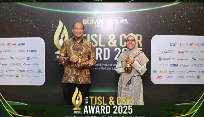 Konsisten Berkontribusi, PT Bukit Asam Tbk Raih Dua Penghargaan Gold di Ajang TJSL & CSR Award 2025
