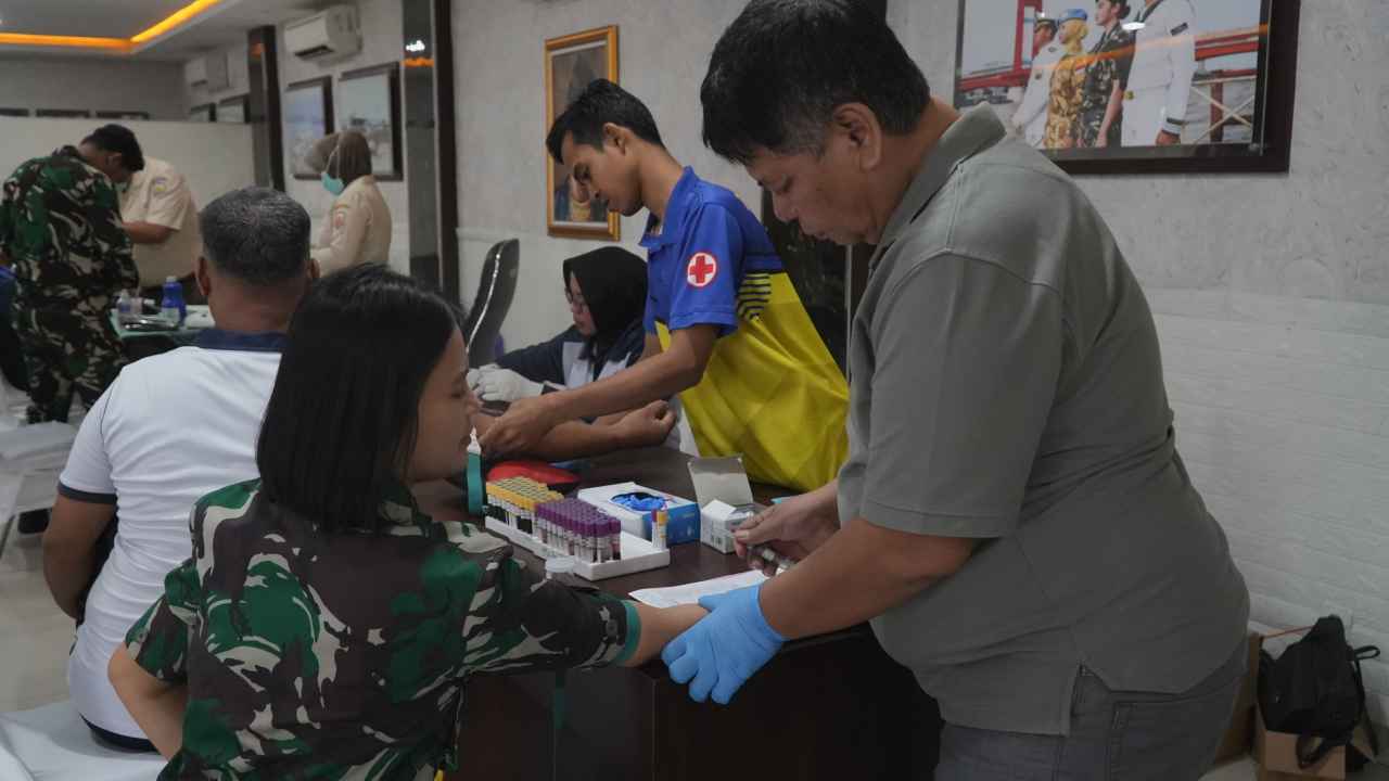 Prioritaskan Kesiapsiagaan Personel, Lanal Palembang Gelar Urikkes Rutin Berkala TA 2025