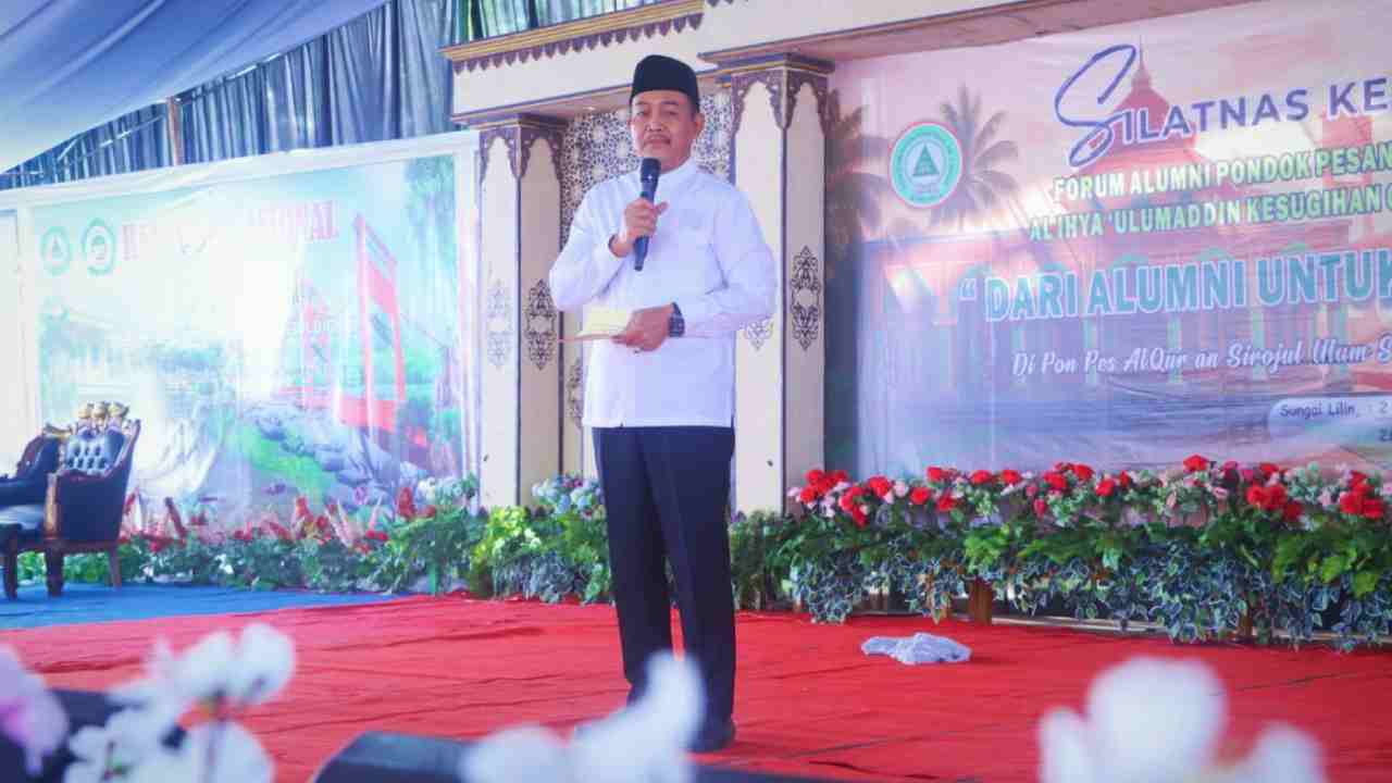 Wabup Muba Kiyai Rohman Hadiri Silatnas Alumni Pesantren Al Ihya Ulumaddin, Dorong Sinergi untuk Umat