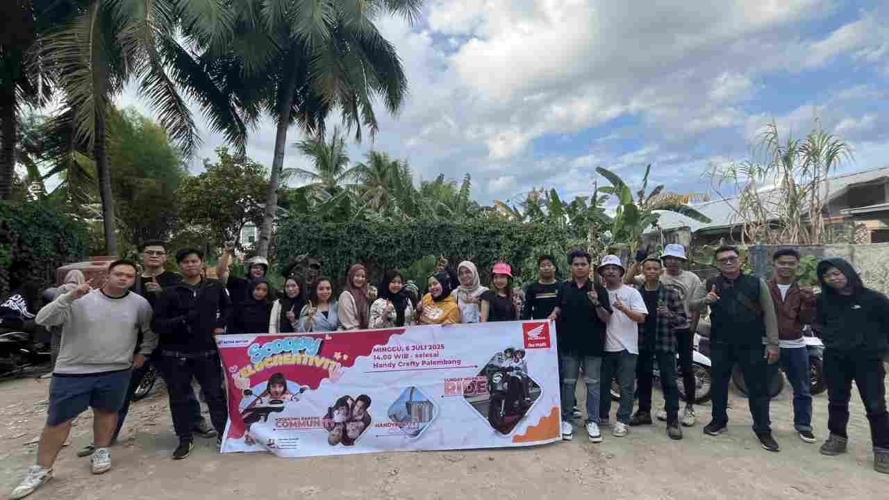 Astra Motor Sumsel Gelar Scoopy Velocreativity Sesi 2: Ajak Komunitas Fun Painting dan City Rolling di Palembang