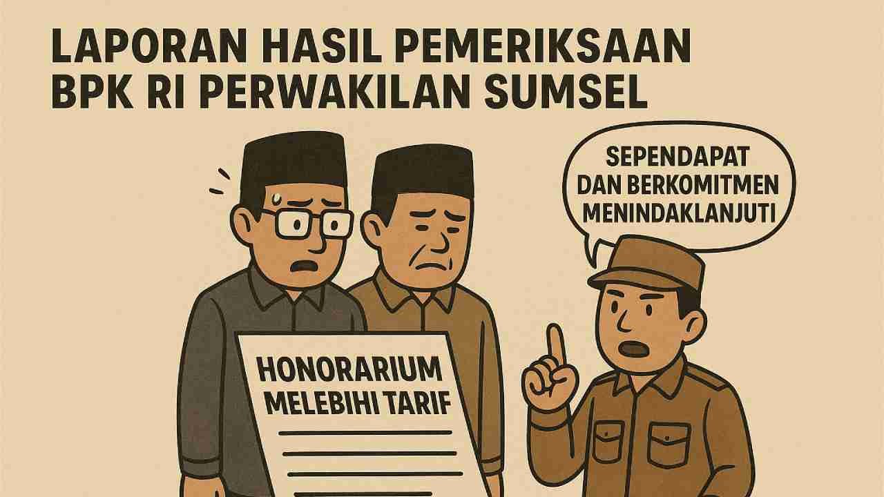BPK Temukan Pembayaran Honorarium Baznas Ogan Ilir 'Bengkak' Rp 232 Juta, Langgar Aturan Perpres