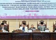 DPRD Sumsel Gelar Paripurna Jawaban Gubernur atas Perubahan APBD 2025, Fokus Pendapatan, Pertanian, dan Transportasi