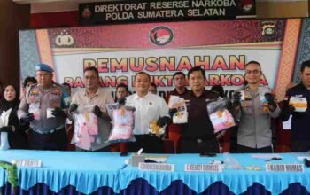 Polda Sumsel Musnahkan 4,55 Kg Sabu dan 23.573 Butir Ekstasi, Selamatkan Ribuan Jiwa dari Narkoba