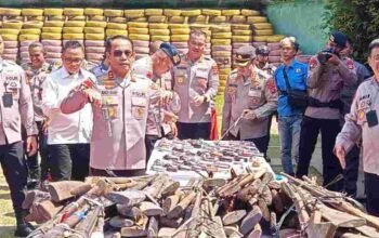 Polda Sumsel Musnahkan 614 Senpi Ilegal, Tegaskan Komitmen Berantas Peredaran Senjata Api