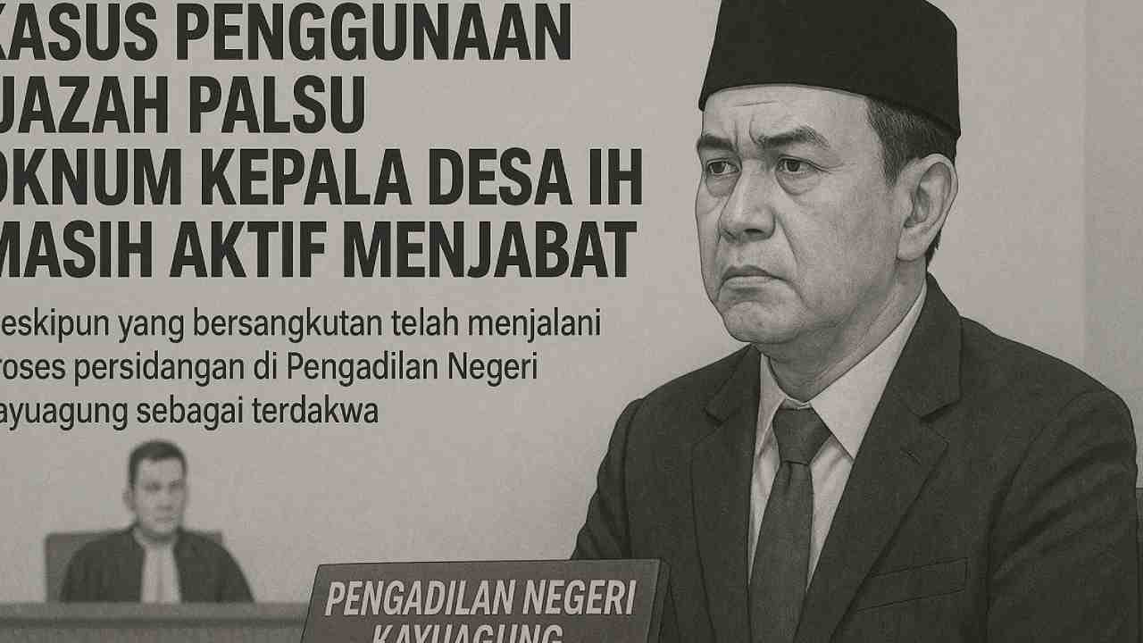 Status Kades Pematang Panggang Tersangka Ijazah Palsu Jadi Polemik: PMD OKI Tunggu Inkrah, Pakar Hukum Desak Pemberhentian Sementara