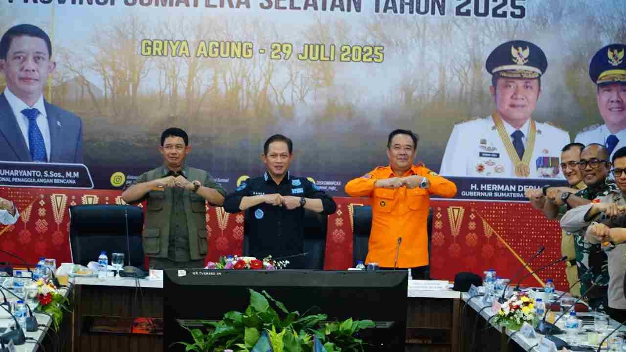 Wagub Cik Ujang Puji Sinergi Lintas Sektor dalam Rapat Koordinasi Pengendalian Karhutla Sumsel 2025