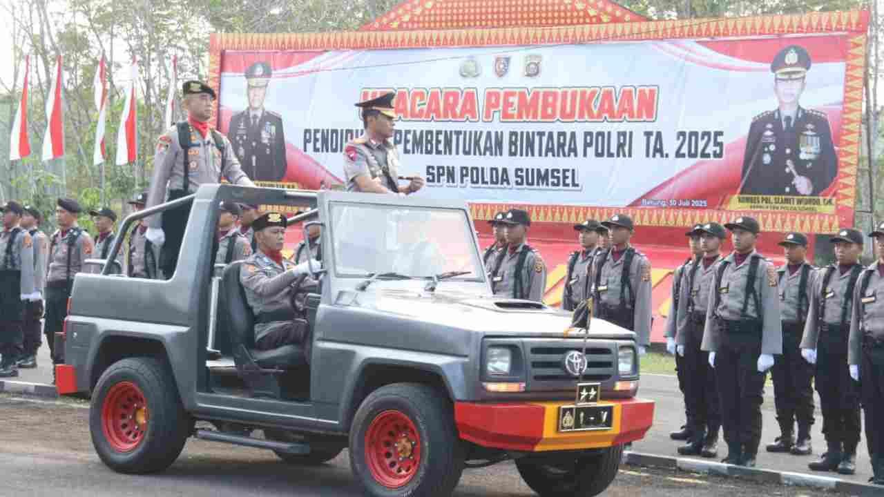 161 Calon Bintara Polri Tempuh Pendidikan di SPN Betung: Kapolda Sumsel Tekankan Jiwa Penolong dan Anti Kekerasan