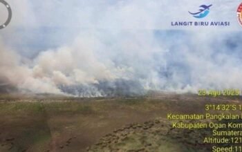 Atasi Kebakaran Lahan di OKI, Tiga Helikopter Dikerahkan untuk 95 Kali Water Bombing