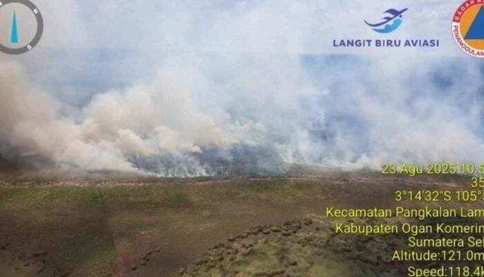 Atasi Kebakaran Lahan di OKI, Tiga Helikopter Dikerahkan untuk 95 Kali Water Bombing