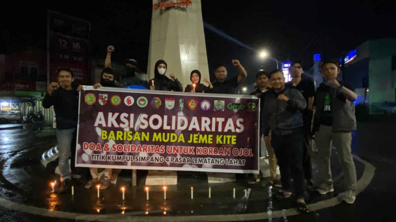 Bukan Sekadar Duka, Lilin Solidaritas di Lahat Menggugat Arogansi Aparat dan Kebijakan Pemerintah