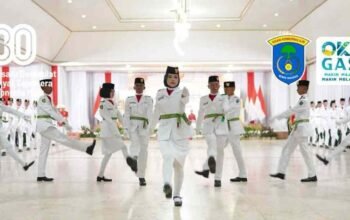 Bupati Muchendi Kukuhkan 40 Anggota Paskibraka OKI 2025, Sebut Mereka Putra-Putri Terbaik Bangsa