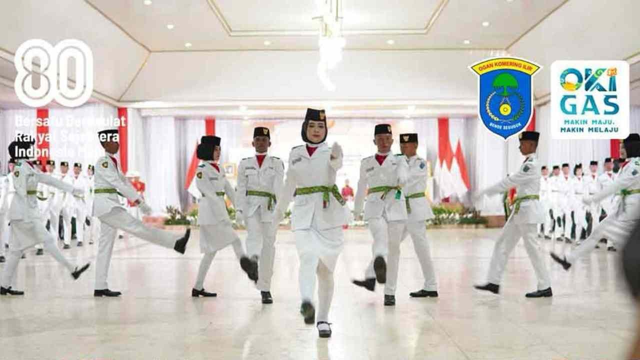 Bupati Muchendi Kukuhkan 40 Anggota Paskibraka OKI 2025, Sebut Mereka Putra-Putri Terbaik Bangsa
