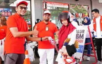 Dua Makna Kemerdekaan Pertamina Sumbagsel, Gelar Lomba di SPBU dan Santunan Panti Asuhan