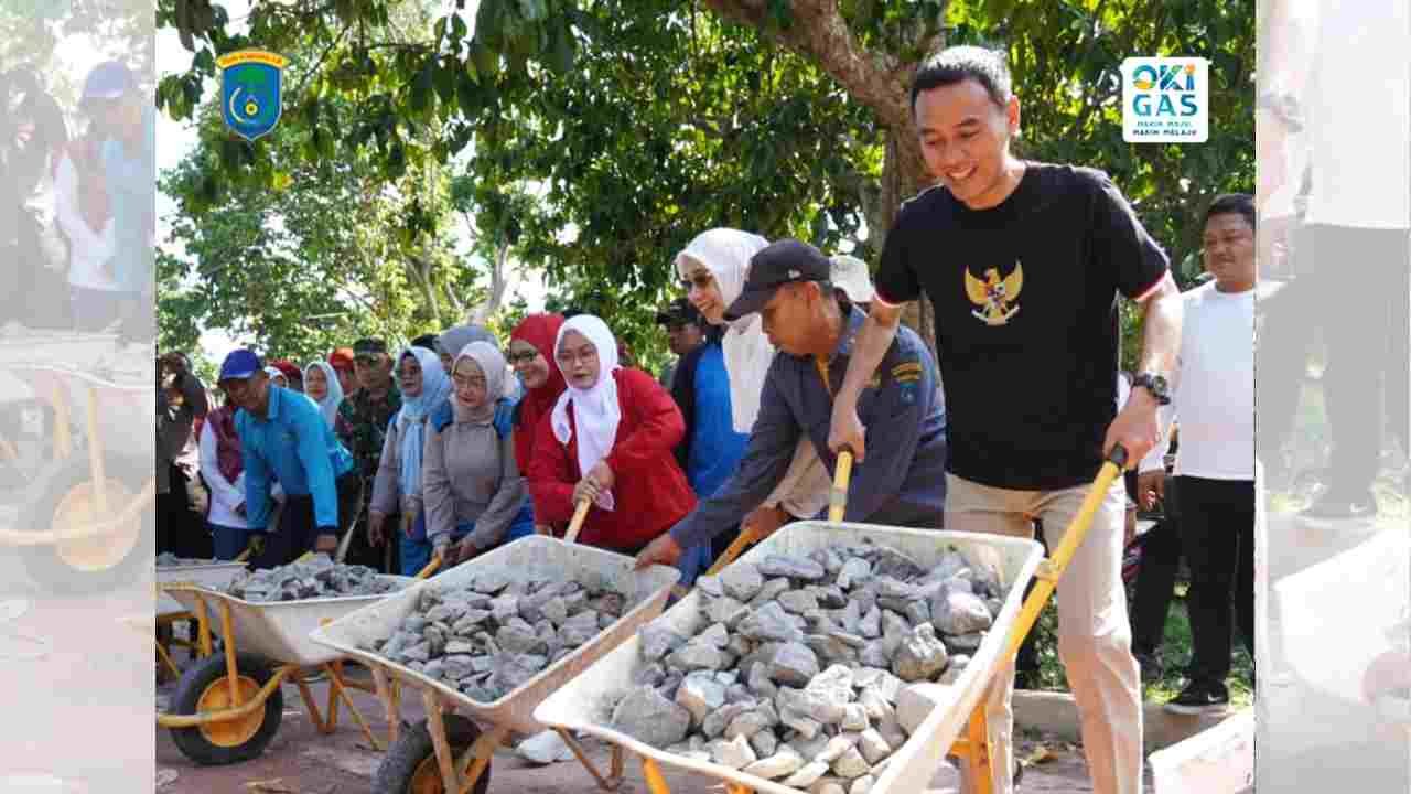 Gebrak Gotong Royong OKI: Wujud Sinergi Pemkab & Warga Bangun Infrastruktur Mandiri