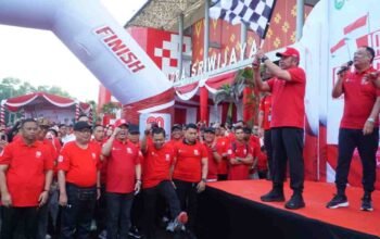 Gelar Jalan Santai dan Lomba Gembira, Gubernur Herman Deru Ajak Jajaran Pemprov Sumsel Kerja Penuh Semangat