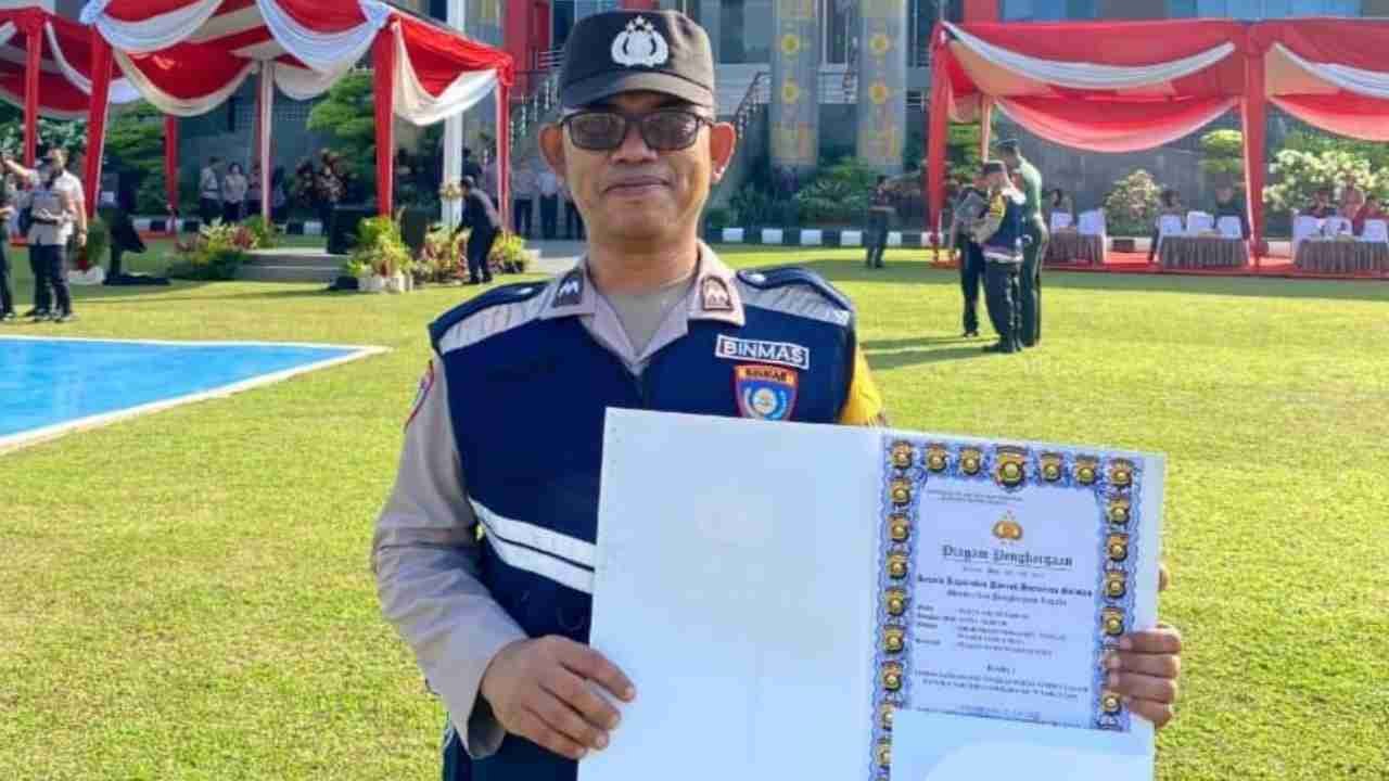 Harumkan Nama Muba, Aipda Tulus Raih Juara 1 Lomba Sat Kamling Tingkat Polda Sumsel