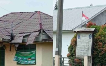 Ironi Peringatan 80 Tahun Kemerdekaan di OKI: Kantor Desa Rusak, Tanpa Atribut Merah Putih
