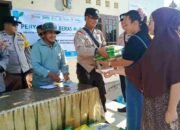 Jaga Stabilitas Pangan, Polres OKI Gelar Gerakan Pangan Murah 7 Ton Beras