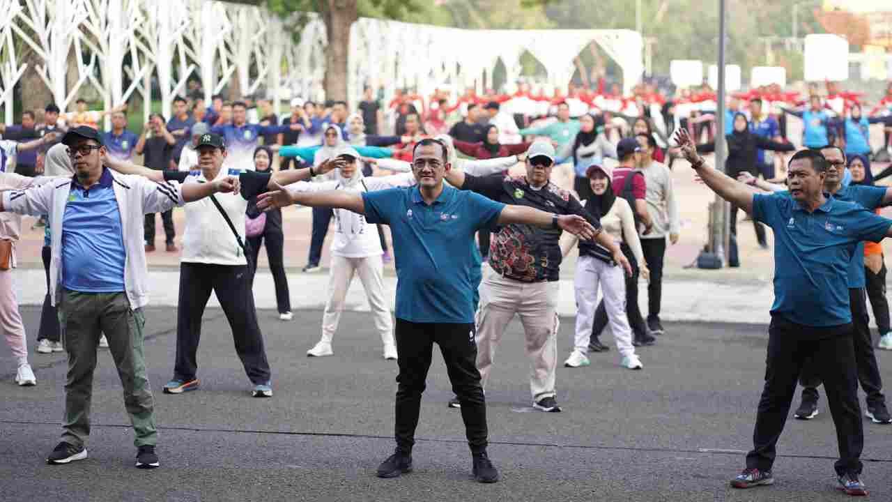 Jelang Pornas KORPRI 2025, Pemprov Sumsel Gelar Senam Bersama di JSC