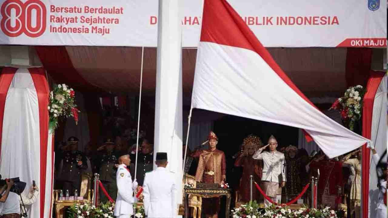 Kuatkan Nasionalisme dan Budaya Lokal, HUT RI ke-80 di OKI Penuh Warna dan Semangat Pembangunan