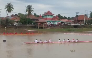 Merahkan Sungai Komering, 25 Regu Adu Cepat di Lomba Bidar HUT RI