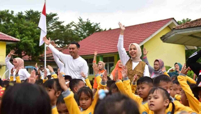 Peringatan Hari Anak Nasional ke-41 di OKI, Senam Sehat Wujudkan Generasi Hebat, Sehat, dan Bahagia