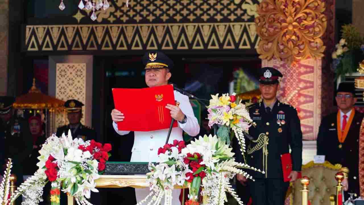 Pimpin Upacara HUT ke-80 RI, Gubernur Herman Deru Kobarkan Semangat 'Bersatu, Berdaulat, Rakyat Sejahtera, Indonesia Maju'