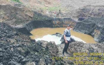 Polres Muara Enim Bongkar Tambang Batubara Ilegal, Amankan Dua Pelaku dan Satu Ekskavator