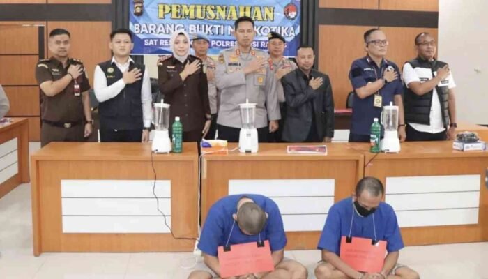 Polres Musi Rawas Musnahkan 590 Gram Sabu, Selamatkan 6.000 Jiwa dari Narkotika