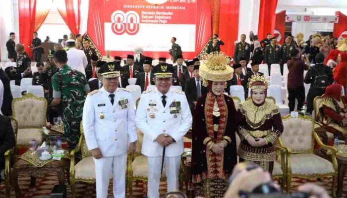 Saksikan Detik-Detik Proklamasi Virtual, Gubernur Herman Deru dan Forkopimda Bersatu dengan Istana Merdeka