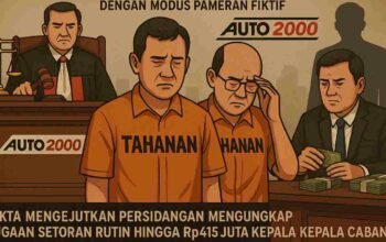 Skandal Penggelapan Auto 2000 Palembang Rp15,2 Miliar, Aliran Dana Nyaris Setengah Miliar ke Kepala Cabang Terkuak di Persidangan