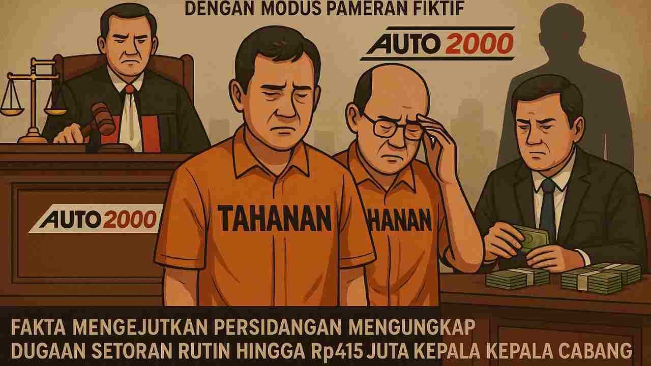 Skandal Penggelapan Auto 2000 Palembang Rp15,2 Miliar, Aliran Dana Nyaris Setengah Miliar ke Kepala Cabang Terkuak di Persidangan