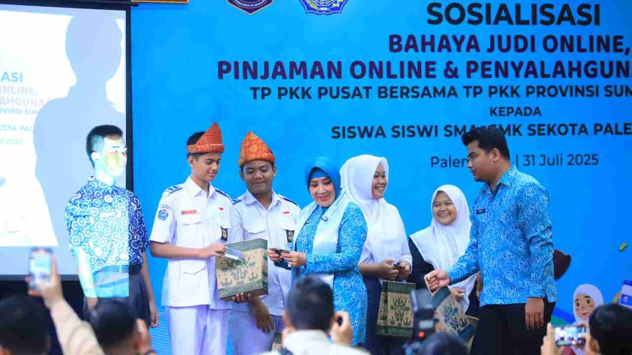 TP PKK Gencarkan Kampanye Anti-Judi Online dan Narkoba di Palembang, Siapkan Generasi Emas 2045 Tangkal Bahaya Teknologi