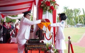 Upacara Penurunan Bendera di OKI Berjalan Khidmat, Jadi Penutup Peringatan HUT RI ke-80