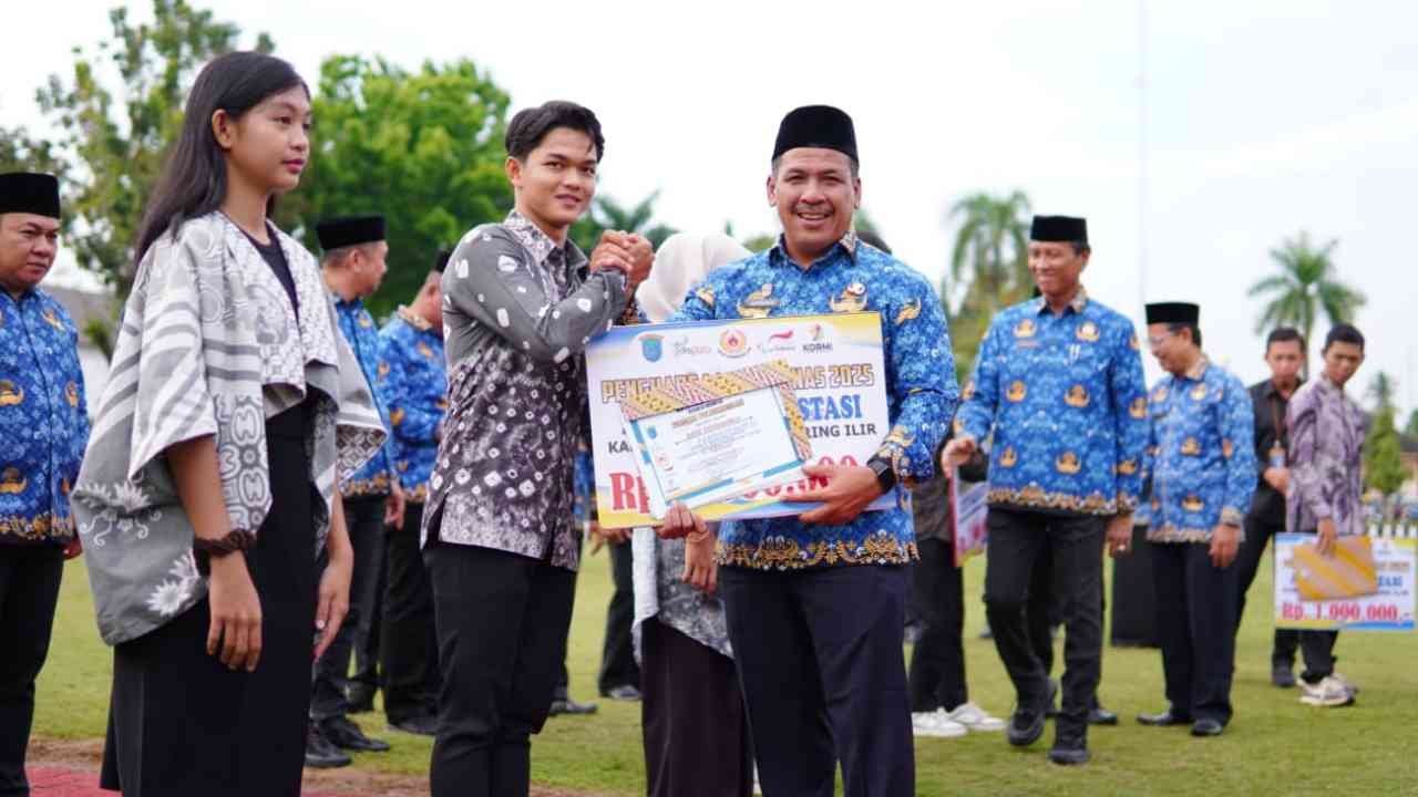 Apresiasi Pemkab OKI pada Peringatan Haornas, Puluhan Atlet Berprestasi Dapat Penghargaan