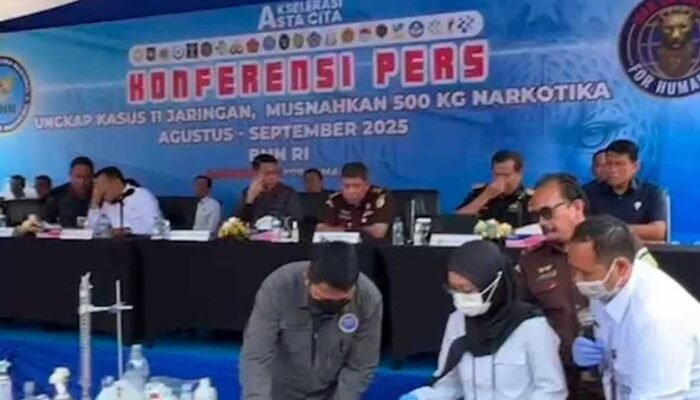 Aset TPPU Narkoba Jaringan OKI Rp 52 Miliar Dibongkar, BNN Sita Lebih dari 0,5 Ton Sabu dan Ganja