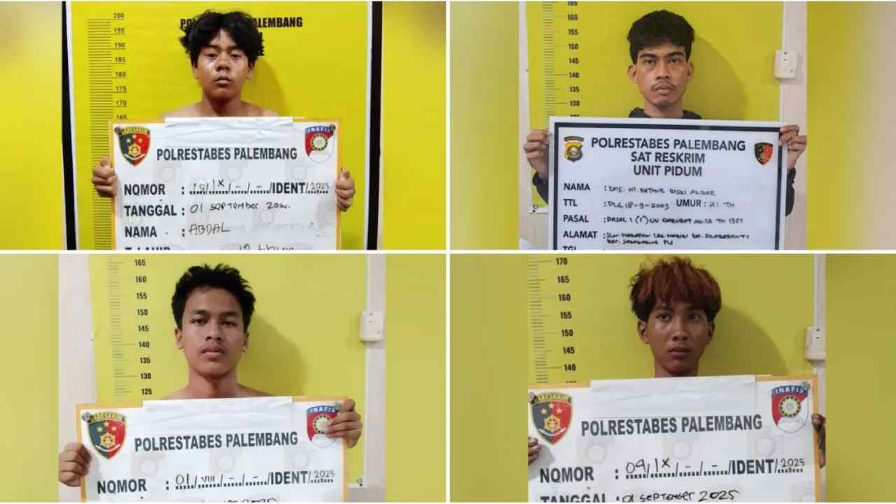 Bawa Sajam dan Bom Molotov, Empat Penyusup di Aksi Mahasiswa Palembang Ditangkap