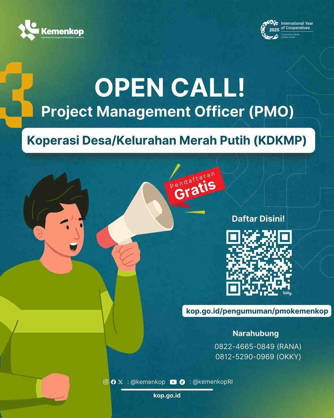 Buka Rekrutmen 1.028 PMO, Kemenkop Siapkan Gaji hingga Rp 8 Juta Per Bulan