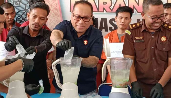 Garda Terdepan Polda Sumsel: 1,4 Kg Sabu Dimusnahkan, 15 Ribu Jiwa Terselamatkan