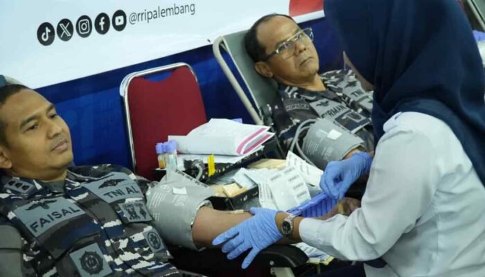 Lanal Palembang Gelar Donor Darah, Perkuat Solidaritas Kemanusiaan