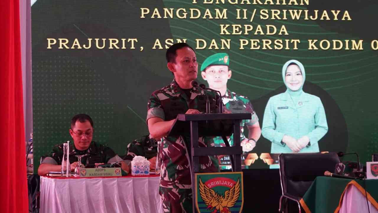 Jaga Stabilitas OKI, Pangdam Sriwijaya Tekankan Sinergitas TNI-Polri dan Peningkatan Kemampuan Teritorial
