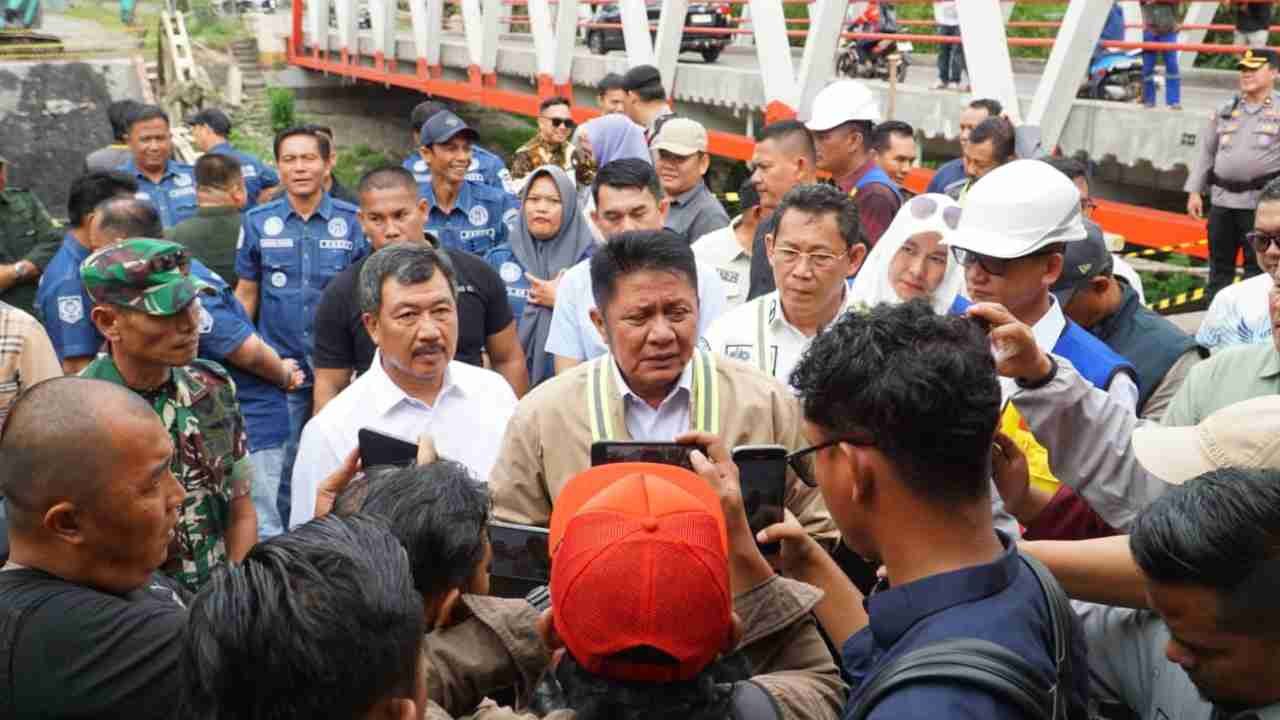 Jembatan Muara Lawai Ambruk, Gubernur Herman Deru Inisiasi Pembangunan Ulang