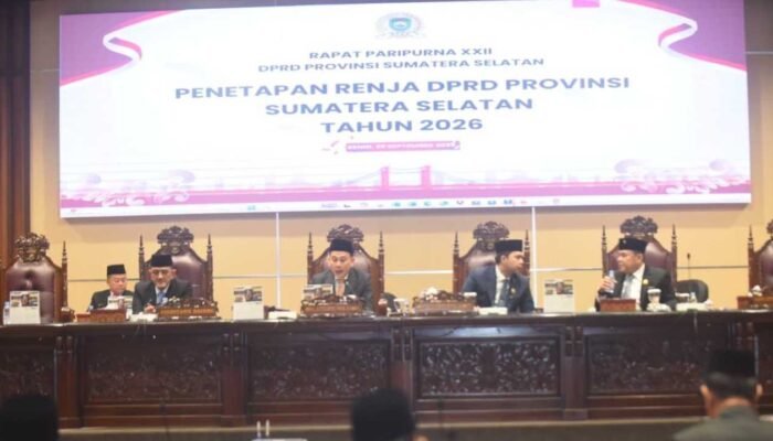 Kedalaman Rencana Kerja DPRD Sumsel 2026