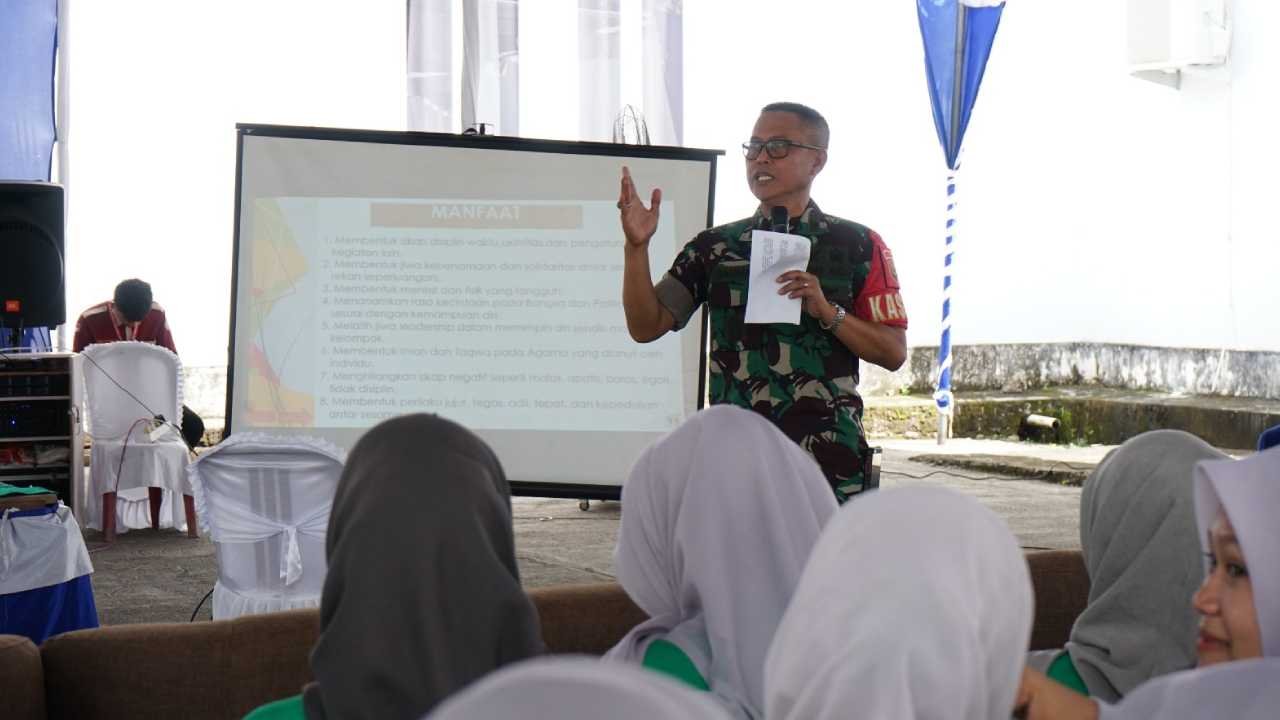 Kodim 0402/OKI Ajarkan Bela Negara kepada Mahasiswa UNISKI