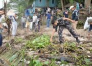 Lanal Palembang Pimpin Aksi Bersih Pesisir Musi, Wujudkan Sinergi Tiga Pilar