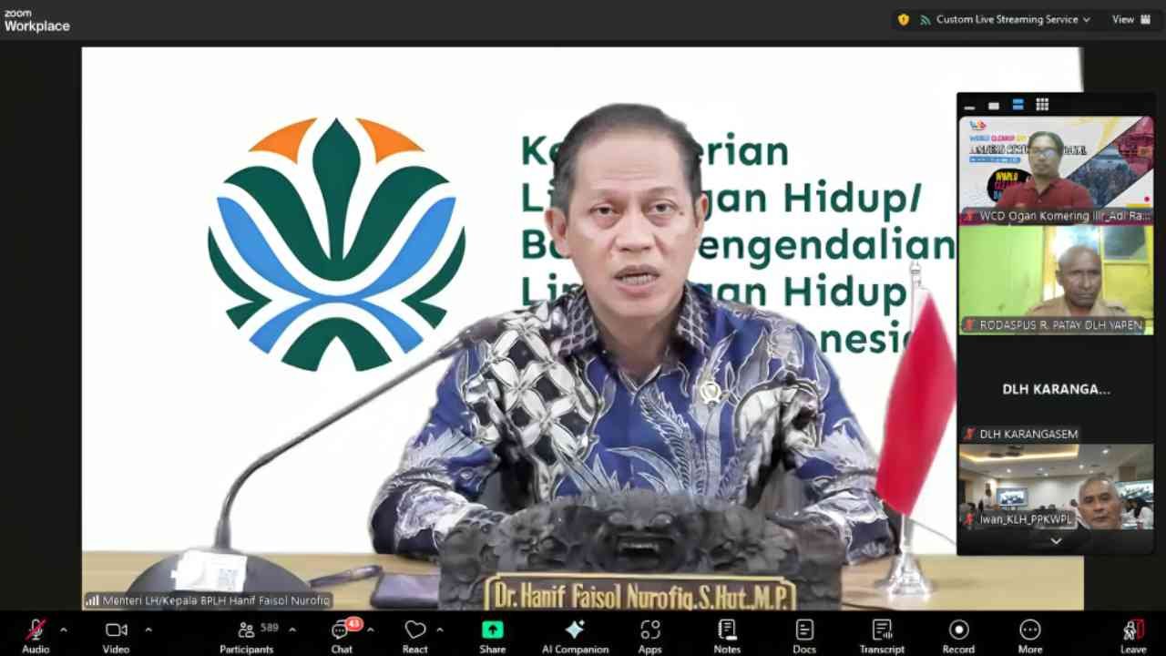 Menteri Lingkungan Hidup Ajak Seluruh Elemen Gerakkan World Cleanup Day 2025