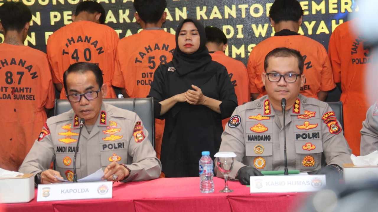 Polda Sumsel Ungkap Jaringan Anarkis di Balik Provokasi Medsos, Beri Peringatan Keras kepada Orang Tua
