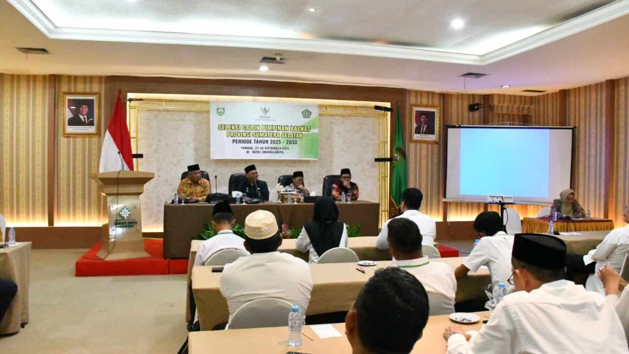 Seleksi Ketat Pimpinan Baznas Sumsel, Cari Sosok Kompeten Pengelola Zakat